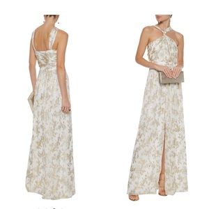 RACHEL ZOE Metallic Chiffon Gown ✨